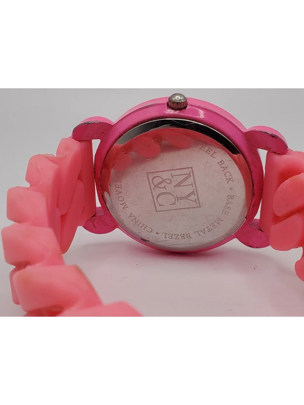 NY&C Watch Women 34mm Pink Round Dial New Battery
